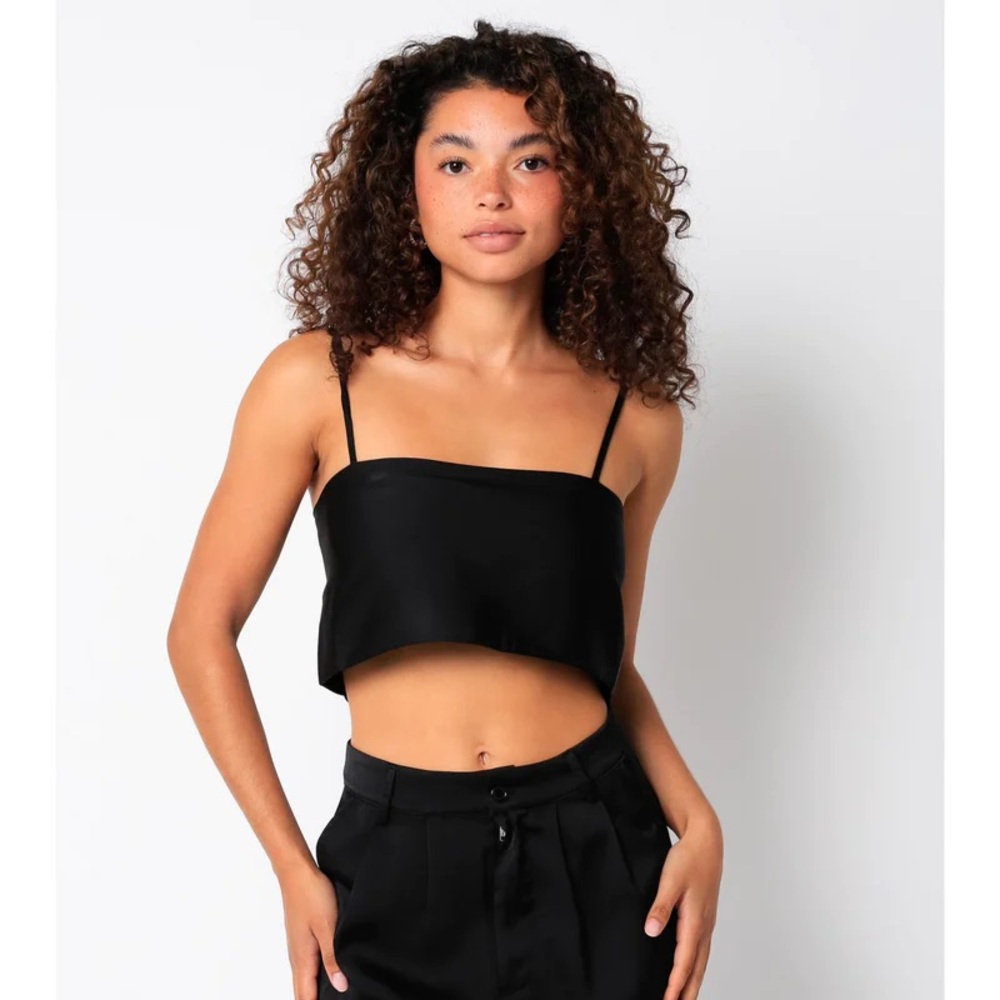 Ruby & Jenna Satin Feel Tube Crop